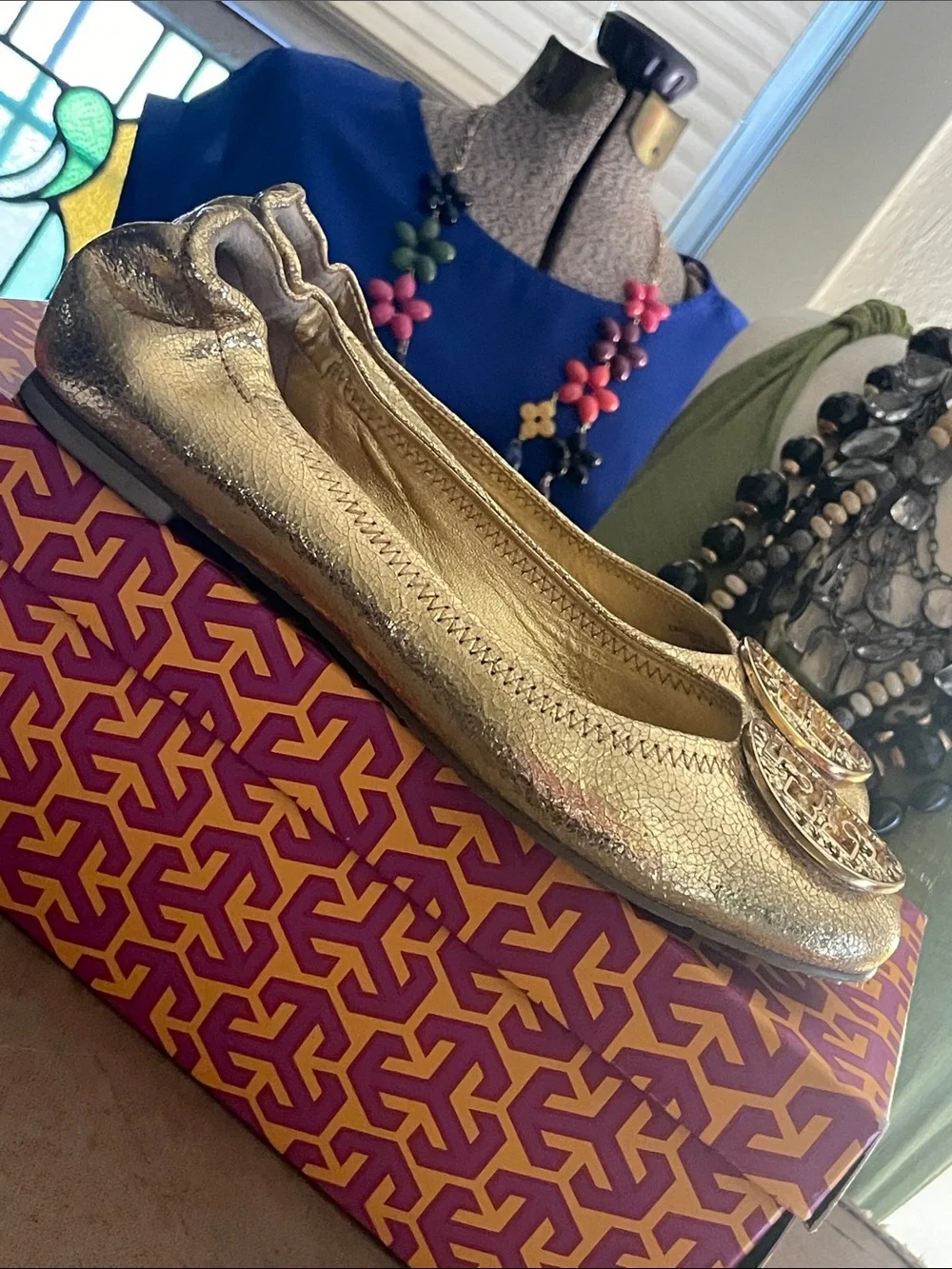 Tory Burch - Golden Metallic Flats